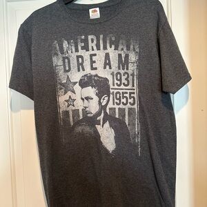 James Dean Gray Graphic T-Shirt